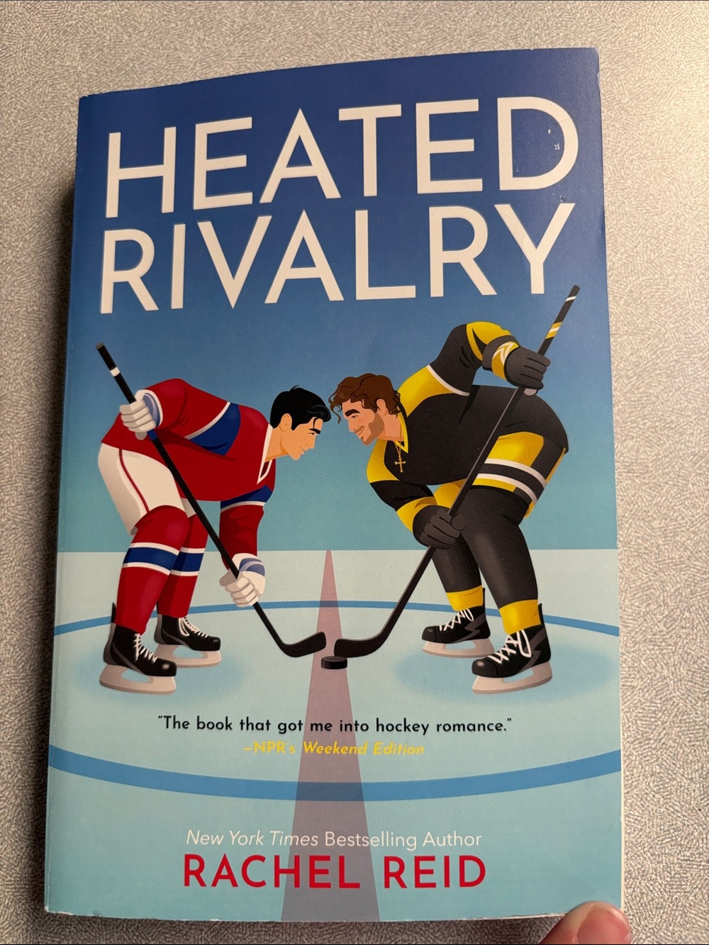 Adore Blue Hockey Illustration Paperback Cover
